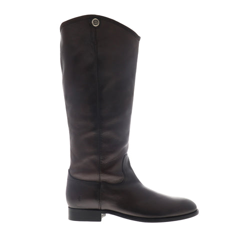 Frye Melissa Button 2 75447 Womens Brown Leather Slip On Casual Dress Boots