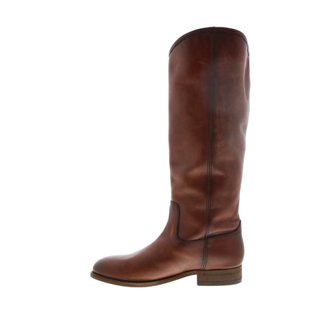 Frye Melissa Button 2 75449 Womens Brown Extended Leather Casual Dress Boots