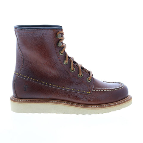 Frye Dakota Wedge 76265 Womens Red Leather Lace Up Casual Dress Boots