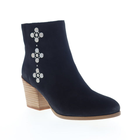 Frye Casey Stud Bootie 76467 Womens Blue Suede Zipper Bootie Boots Shoes