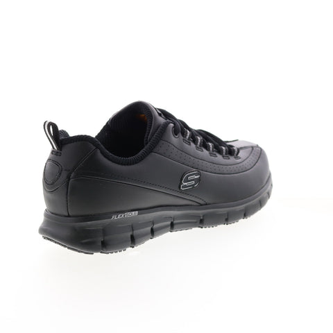 Skechers Sure Track Trickel 76550EW Womens Black Wide Work Shoes