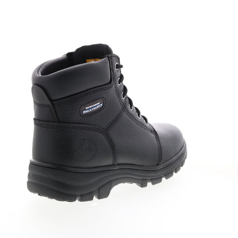 Skechers Work Relaxed Fit Workshire Peril Steel Toe Womens Black Wide Boots
