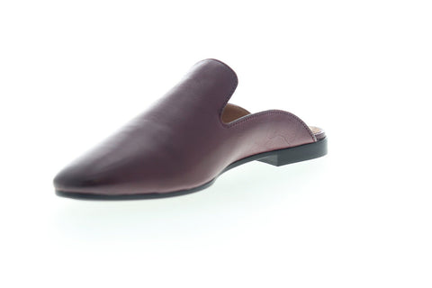 Frye Terri Mule 76567 Womens Brown Leather Slip On Flats Mule Shoes