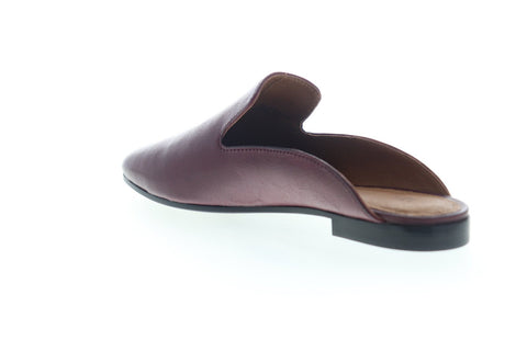 Frye Terri Mule 76567 Womens Brown Leather Slip On Flats Mule Shoes