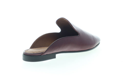 Frye Terri Mule 76567 Womens Brown Leather Slip On Flats Mule Shoes