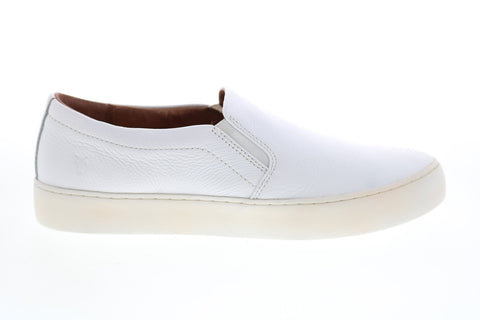 Frye Lena Slip On 76711 Womens White Leather Lifestyle Sneakers Shoes