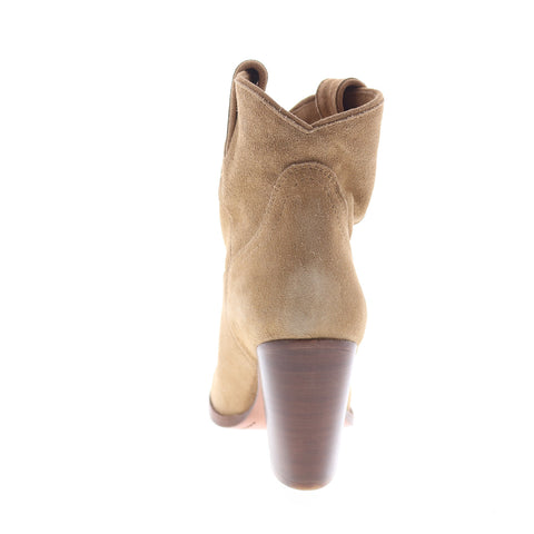 Frye Ilana Short 76794 Womens Brown Leather Slip On Cowboy Western Boots