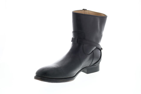 Frye Lindsay Plate Short 76980 Womens Black Leather Casual Dress Boots