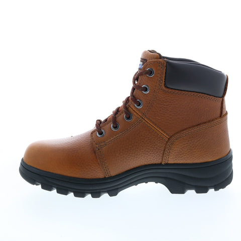 Skechers Workshire Condor 77010 Mens Brown Leather Lace Up Work Boots