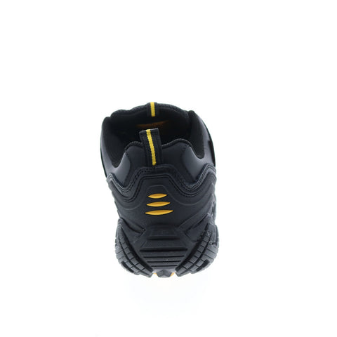 Skechers Work Blais Steel Toe 77051 Mens Black Leather Lace Up Work Shoes