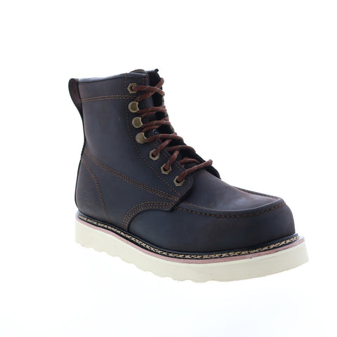 Skechers Work Pettus Chirk 77154 Mens Brown Leather Work Boots