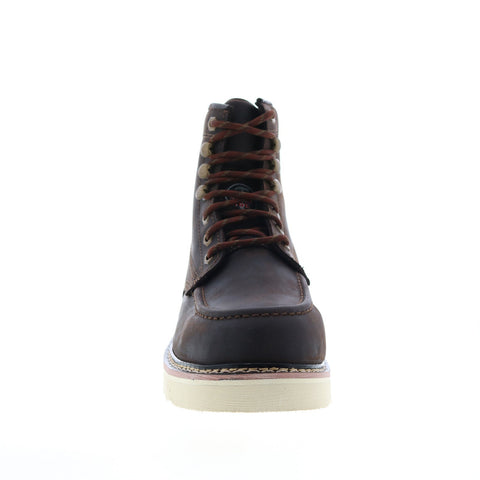 Skechers Work Pettus Chirk 77154 Mens Brown Leather Work Boots