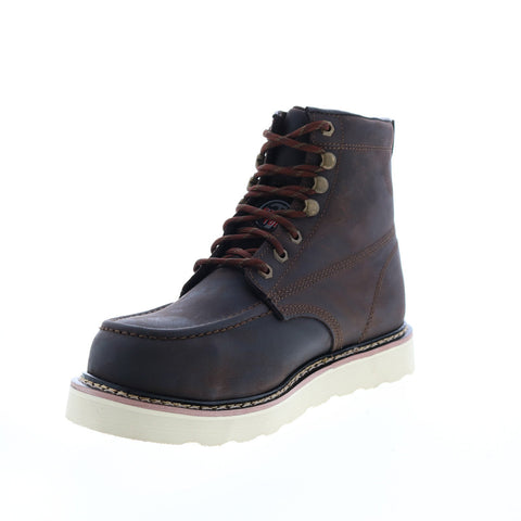 Skechers Work Pettus Chirk 77154 Mens Brown Leather Work Boots