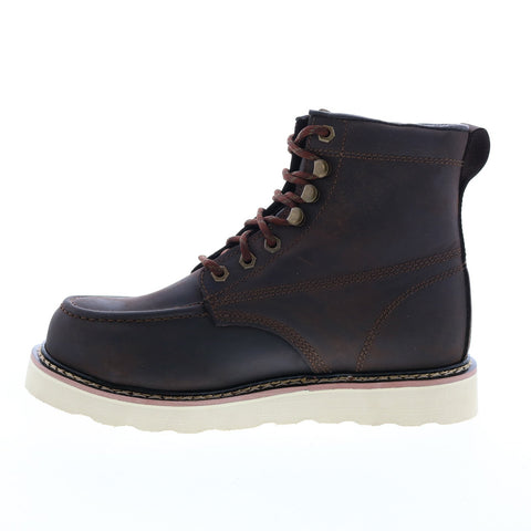 Skechers Work Pettus Chirk 77154 Mens Brown Leather Work Boots