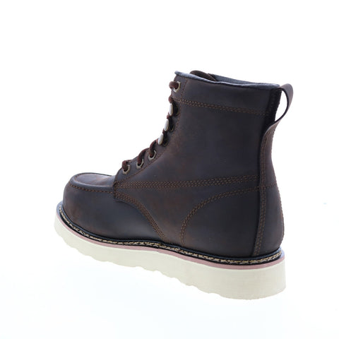 Skechers Work Pettus Chirk 77154 Mens Brown Leather Work Boots
