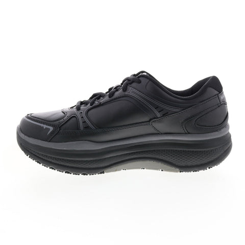 Skechers Cheriton Shuykill 77218 Womens Black Leather Athletic Work Shoes