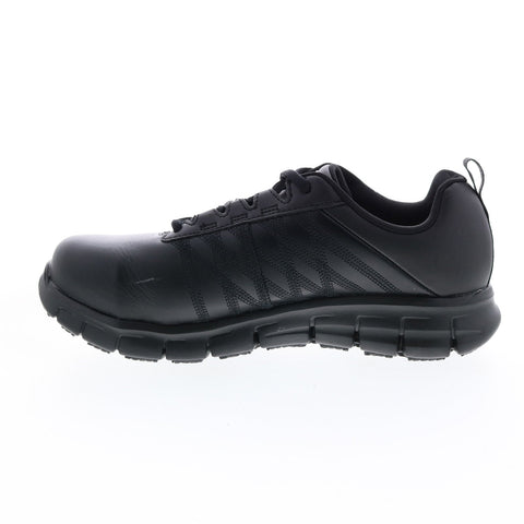 Skechers Work Sure Track Martley Steel Toe 77242 Womens Black Work Shoes