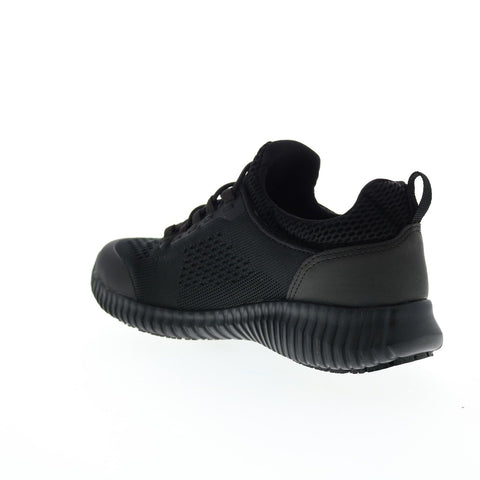 Skechers Cessnock Carrboro SR 77260-BLK Womens Black Mesh Work Shoes