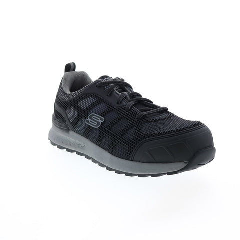Skechers Work Bulklin Lyndale Composite Toe Womens Gray Wide Work Shoes