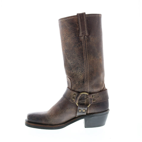 Frye Harness 12R 77309 Womens Brown Leather Slip On Engineer Boots