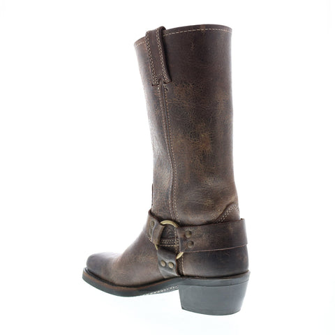 Frye Harness 12R 77309 Womens Brown Leather Slip On Engineer Boots