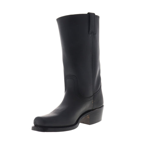 Frye Cavalry 12L 77410 Womens Black Leather Slip On Casual Dress Boots Shoes