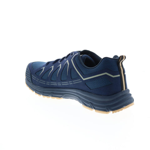 Skechers Work Malad Composite Toe 77535 Mens Blue Canvas Work Shoes