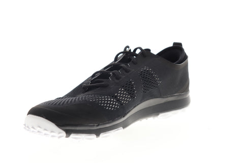 Nike FI Bermuda 776121-002 Mens Black Mesh Low Top Lace Up Golf Athletic Shoes