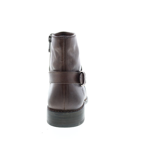 Frye Shirley Shield Short 77838 Womens Gray Leather Ankle & Booties Boots