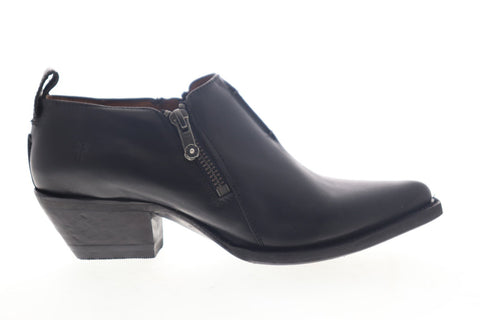 Frye Sacha Moto Shootie 78001 Womens Black Leather Western Boots Shoes