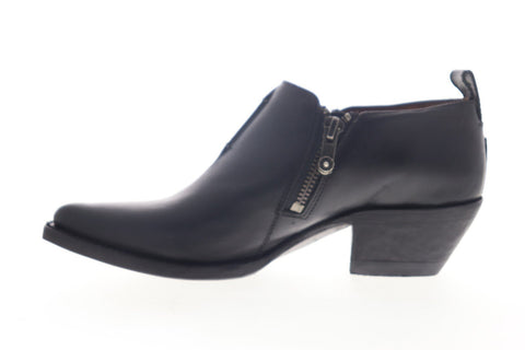 Frye Sacha Moto Shootie 78001 Womens Black Leather Western Boots Shoes