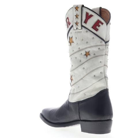 Frye Billy Cactus Pull On 78241 Womens Black Leather Cowboy Western Boots