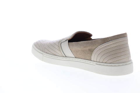 Frye Ivy Stitch Slip On 78277 Womens Beige Tan Leather Lifestyle Sneakers Shoes