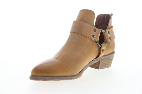 Frye Ray Harness Back Zip 78315 Womens Brown Leather Casual Dress Boots Shoes