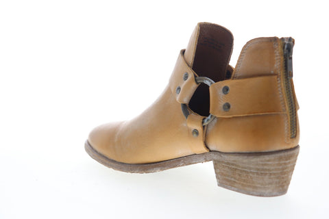 Frye Ray Harness Back Zip 78315 Womens Brown Leather Casual Dress Boots Shoes