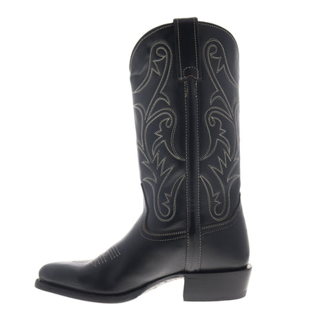 Frye Bruce Pull On 78402 Womens Black Leather Slip On Casual Dress Boots Shoes