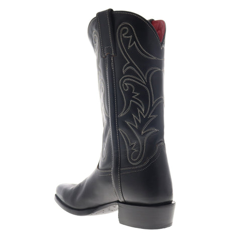 Frye Bruce Pull On 78402 Womens Black Leather Slip On Casual Dress Boots Shoes