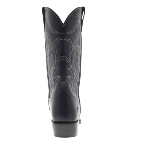 Frye Bruce Pull On 78402 Womens Black Leather Slip On Casual Dress Boots Shoes