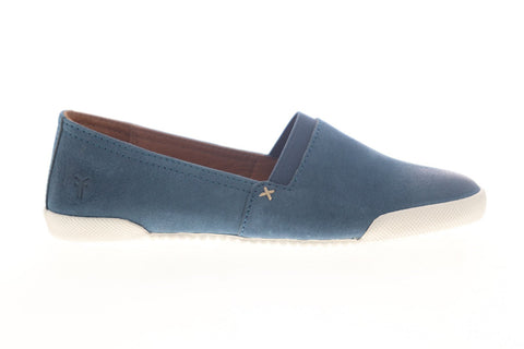 Frye Melanie Slip On 78478 Womens Blue Leather Slip On Flats Shoes