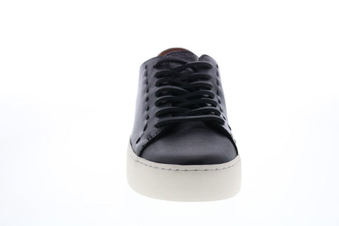 Frye Lena Low Lace 79178 Womens Black Leather Lace Up Lifestyle Sneakers Shoes