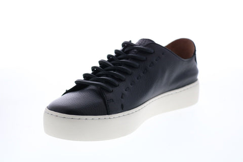 Frye Lena Low Lace 79178 Womens Black Leather Lace Up Lifestyle Sneakers Shoes