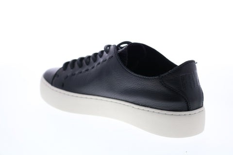 Frye Lena Low Lace 79178 Womens Black Leather Lace Up Lifestyle Sneakers Shoes