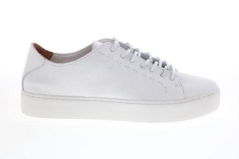 Frye Lena Low Lace 79179 Womens White Leather Lifestyle Sneakers Shoes
