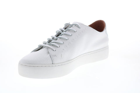 Frye Lena Low Lace 79179 Womens White Leather Lifestyle Sneakers Shoes