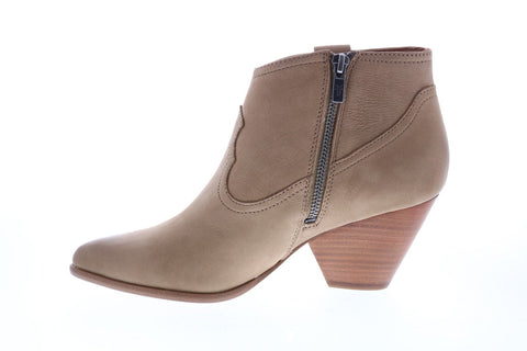 Frye Reina Bootie 79258 Womens Gray Nubuck Slip On Ankle & Booties Boots