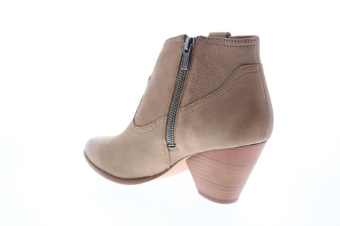 Frye Reina Bootie 79258 Womens Gray Nubuck Slip On Ankle & Booties Boots