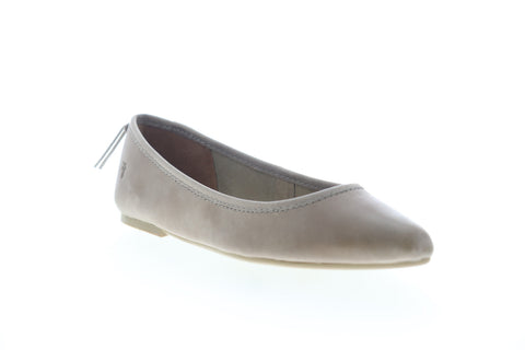 Frye Regina Ballet 79263 Womens Gray Leather Ballet Flats Shoes