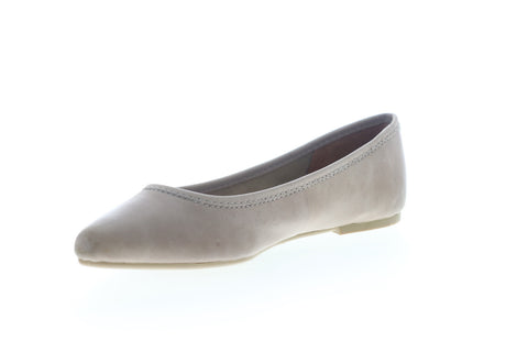 Frye Regina Ballet 79263 Womens Gray Leather Ballet Flats Shoes