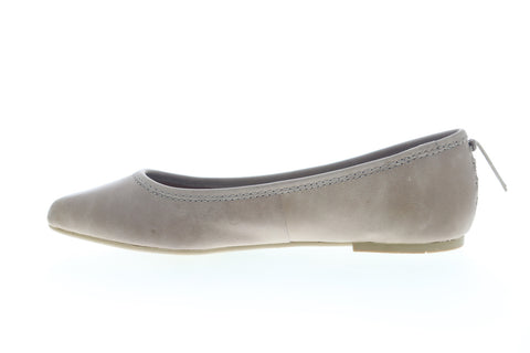 Frye Regina Ballet 79263 Womens Gray Leather Ballet Flats Shoes