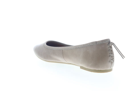 Frye Regina Ballet 79263 Womens Gray Leather Ballet Flats Shoes